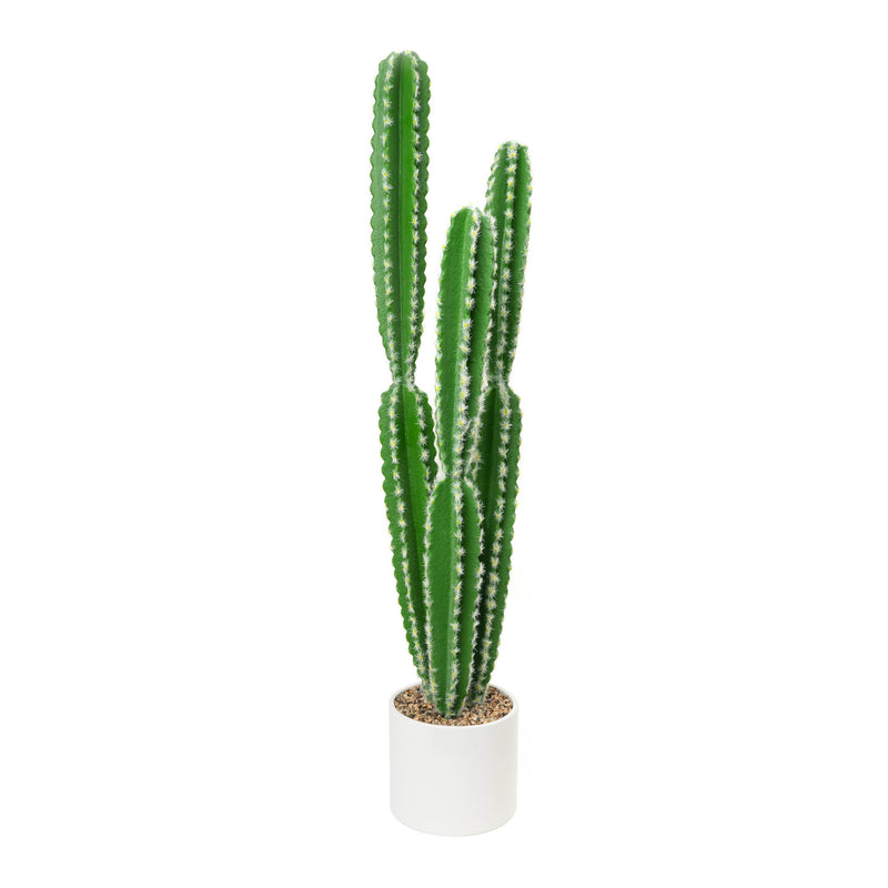 Faux Euphorbia Cactus with Ceramic Pot 34" - Events and Crafts-Simple Elements