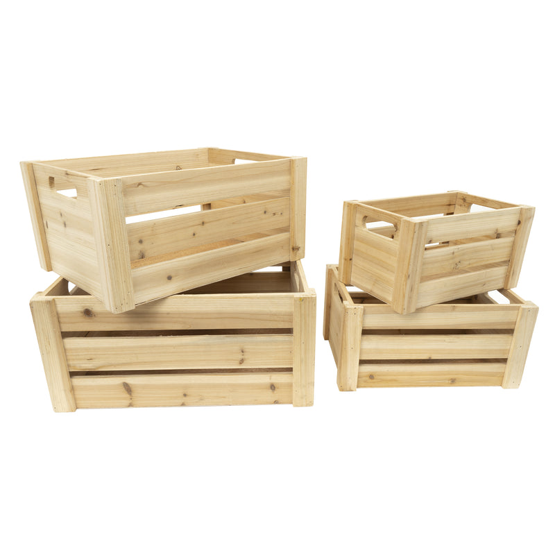 Natural Wood Crate Set - Events and Crafts-Simple Elements