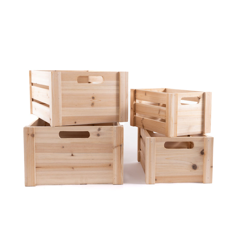 Natural Wood Crate Set - Events and Crafts-Simple Elements