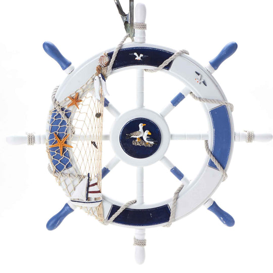 Decorative Nautical Wooden Ship Wheel 24"