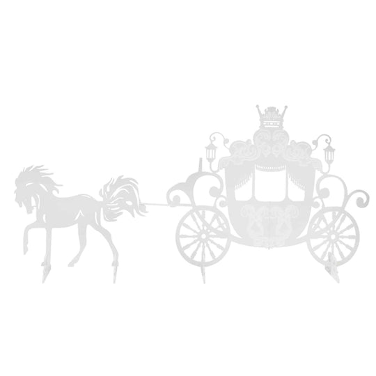 Decorative Life-size Horse and Carriage