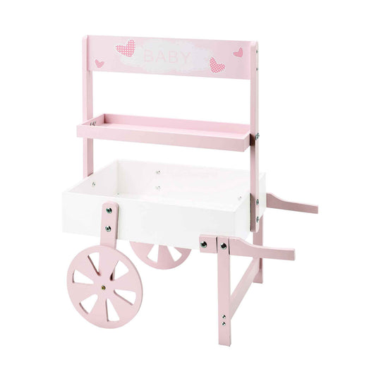 Small Market Cart Centerpiece - Pink