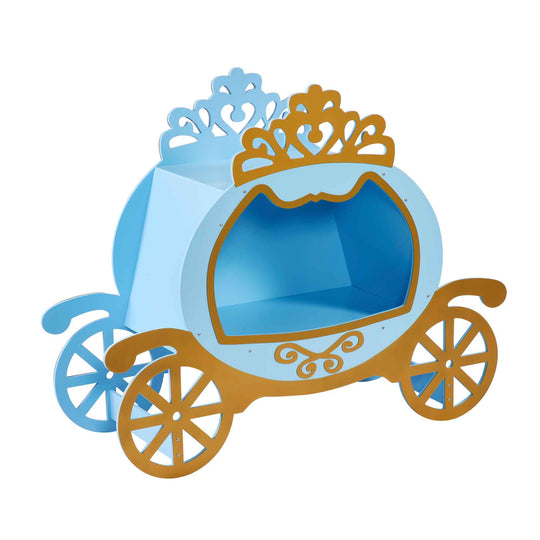 Decorative Pumpkin Carriage Cart - Blue
