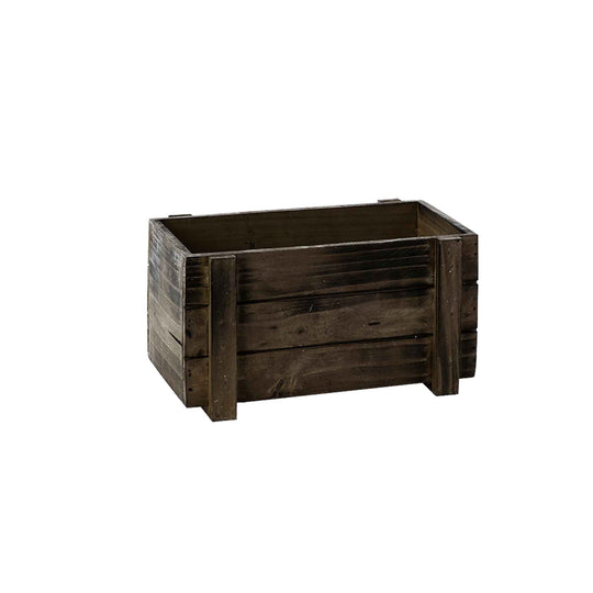 Rustic Planter Box with Plastic Liner - 10" x 5"