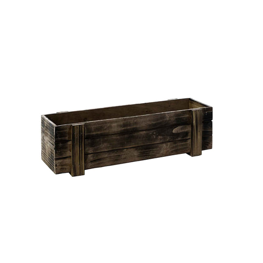 Rustic Planter Box with Plastic Liner - 18" x 5"