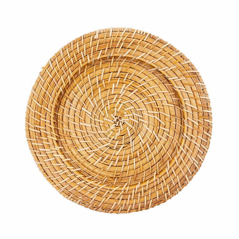 Decorative Rattan Charger Plate 13" - Set of 4 - Events and Crafts-Simply Elegant