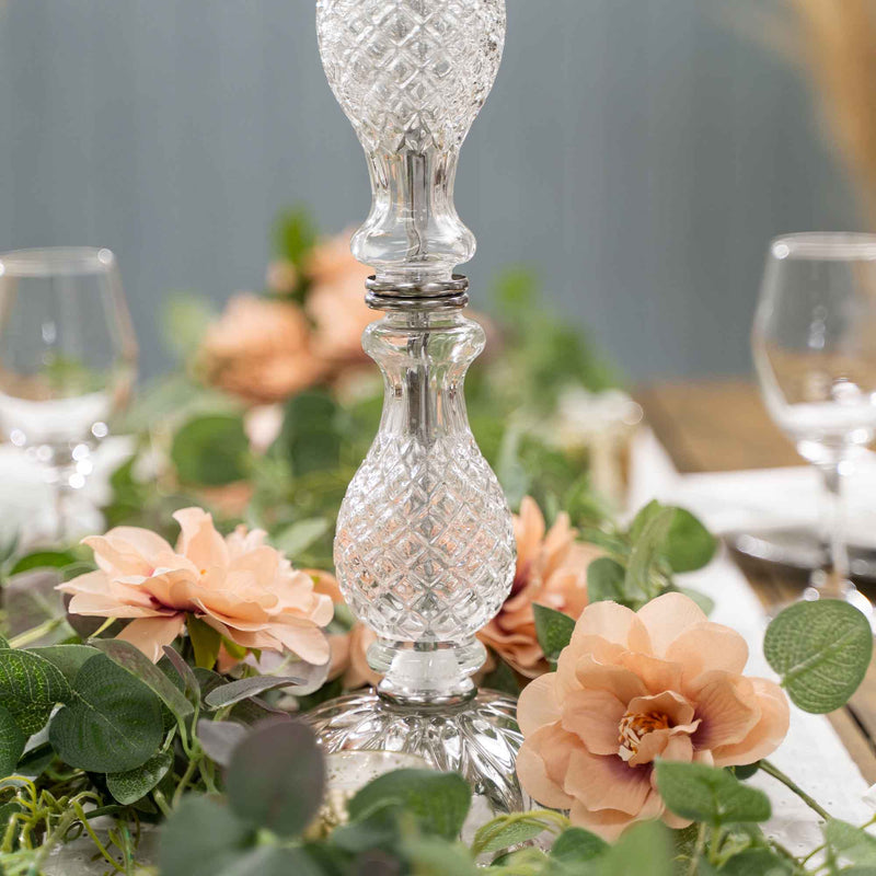 Elegant Crystal Candlestick - Events and Crafts