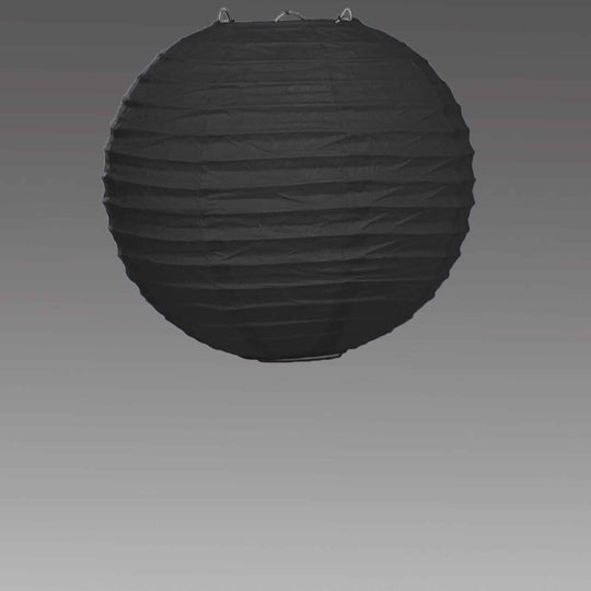 Eight Inch Paper Lantern - Black