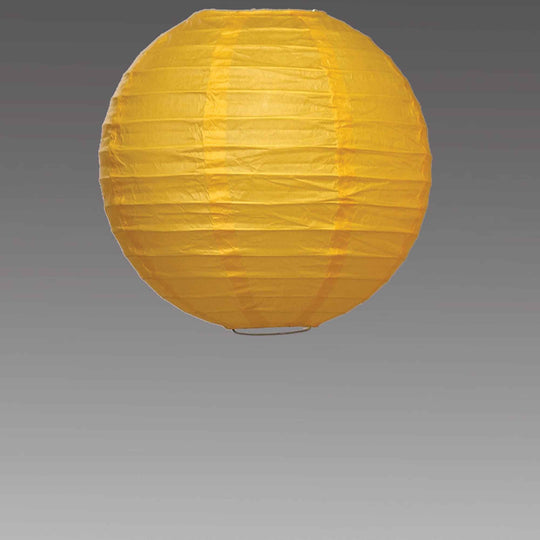 Eight Inch Paper Lantern - Yellow