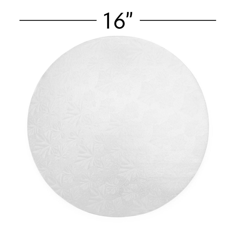 Filigree Round Cake Drum 16" - Set of 5 - Events and Crafts-Dulcet Delights