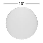 Round Scalloped Cake Board 10" - Set of 6 - Events and Crafts-Dulcet Delights