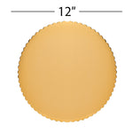 Round Scalloped Cake Board 12" - Set of 6 - Events and Crafts-Dulcet Delights