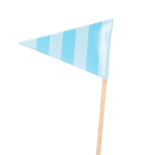 Triangle Flag Pick 12pc/pack - Blue
