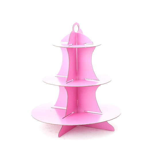 Deluxe Disposable Treat Stand-Pink