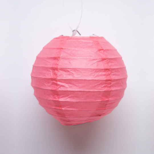 Four Inch Paper Lantern - Coral