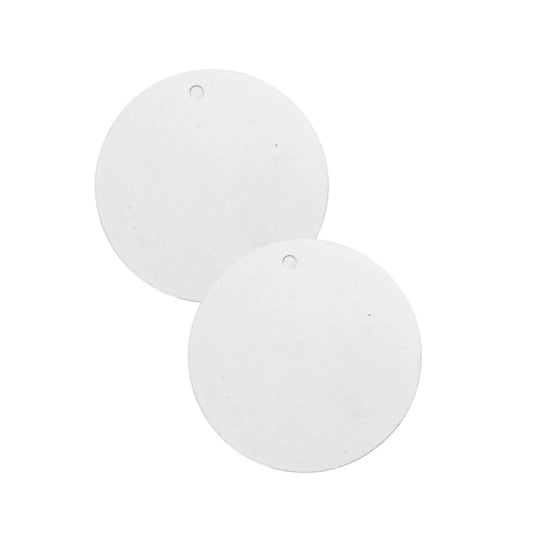Round Gift Tags 25pc/pack - White