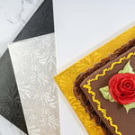 Filigree Quarter Sheet Cake Drum - Set of 5 - Events and Crafts-Dulcet Delights