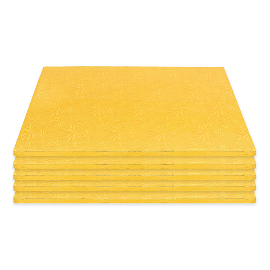 Filigree Quarter Sheet Cake Drum - Set of 5-Gold