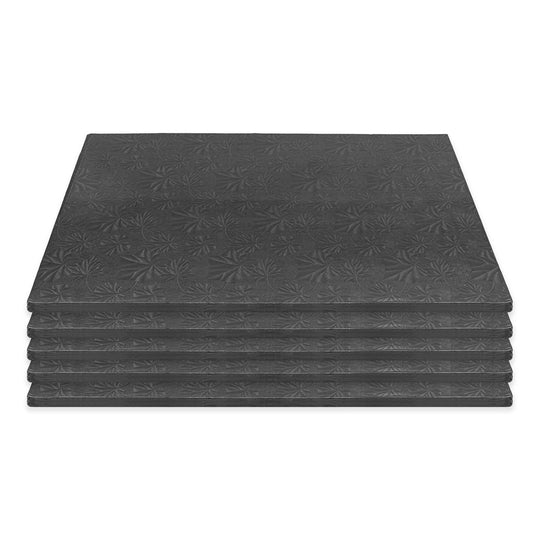 Filigree Half Sheet Cake Drum - Set of 5-Black