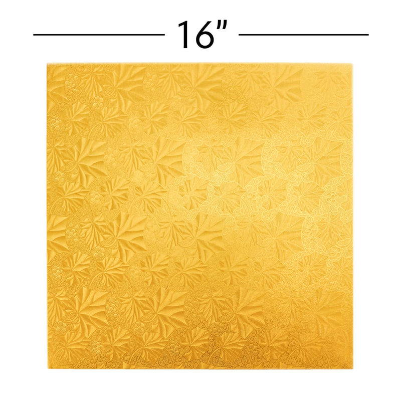 Filigree Square Cake Board 16" - Set of 5 - Events and Crafts-Dulcet Delights