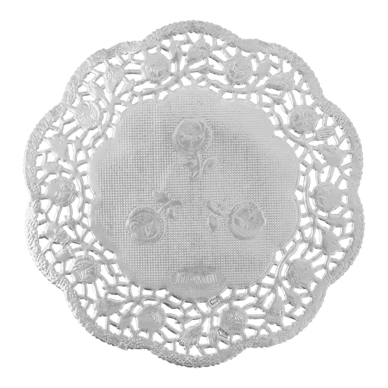 Round Lace Metallic Paper Doilies 4" - Set of 100 - Events and Crafts-Dulcet Delights