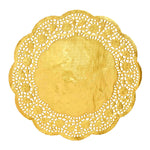 Round Lace Metallic Paper Doilies 10" - Set of 100 - Events and Crafts-Dulcet Delights