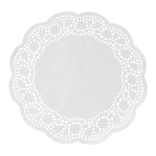 Round Lace Paper Doilies 12" - Set of 250 - White