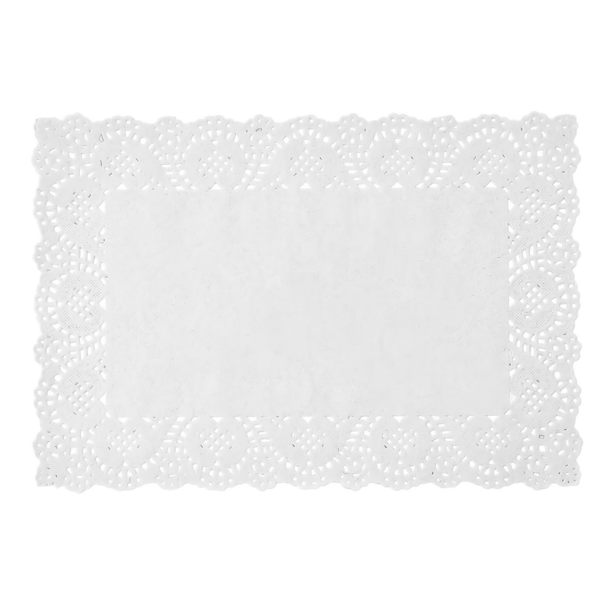 DECORA 9X6.5 Inch Rectangle White Paper Doilies for Birthday Party Wed –  SHANULKA Home Decor