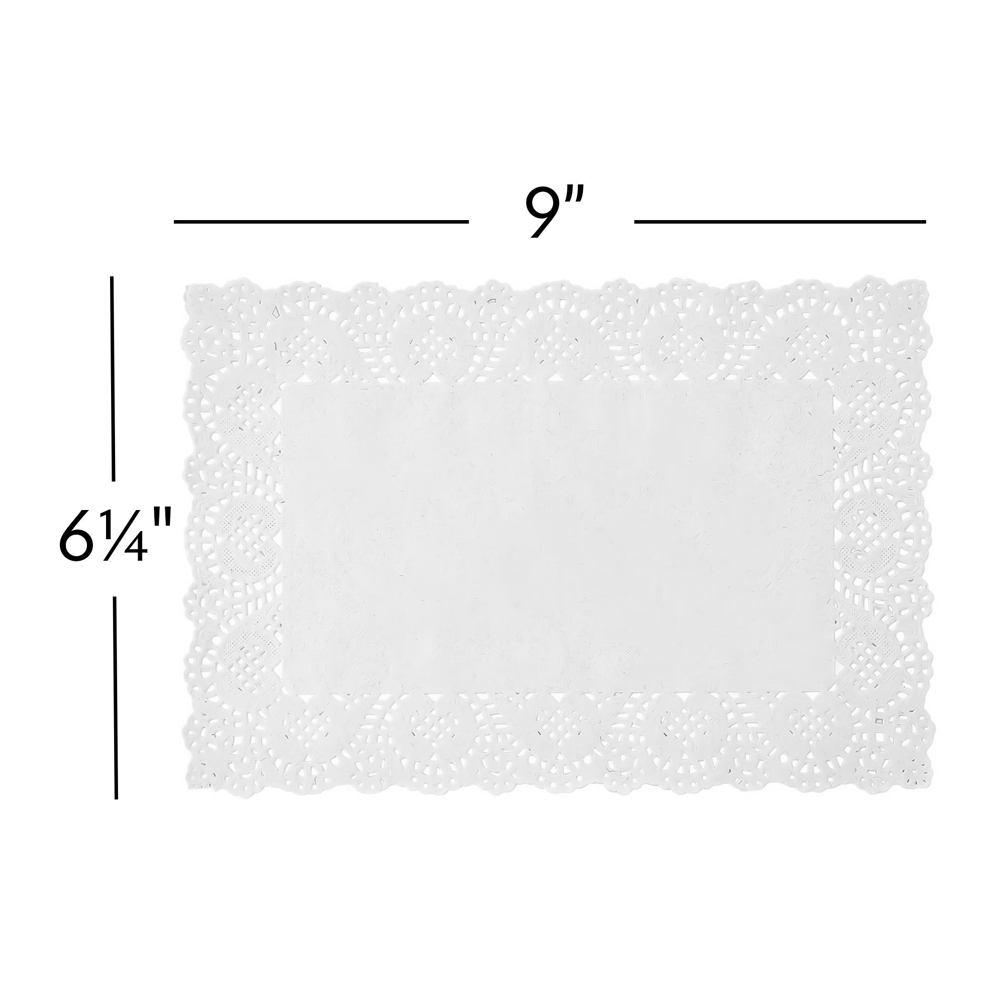 White Lace Paper Doilies Rectangle Flower Bottom Paper - Temu