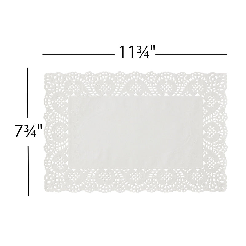 White Paper Doilies 4 inch assorted Sizes, White Lace Round 250 pacs