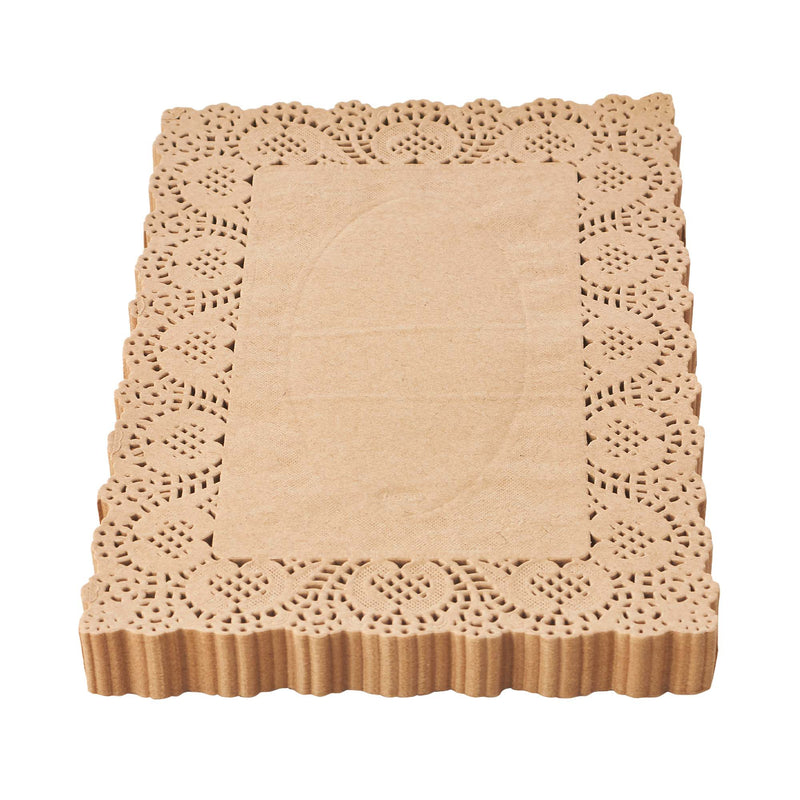 Rectangle Lace Paper Doilies 15½" L x 11¾" W - Set of 250 - Events and Crafts-Dulcet Delights