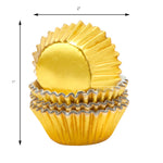 Mini Cupcake Liners  Metallic - Events and Crafts-Events and Crafts