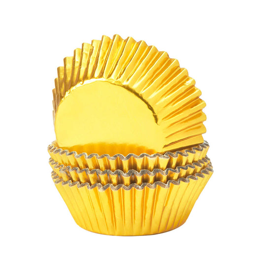 Giant Scalloped Liners 3" - Gold