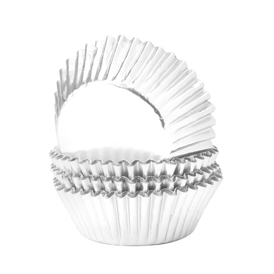 Giant Scalloped Liners 3" - Silver