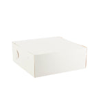 Cake & Pastry Box - 8"W x 8"L x 5"H - Set of 100 - White - Events and Crafts-Dulcet Delights