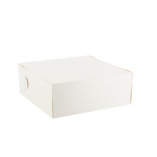 Cake & Pastry Box - 8"W x 8"L x 5"H - Set of 100 - White