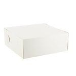 Cake & Pastry Box - 10"W x 10"L x 5 ½"H - Set of 100 - White - Events and Crafts-Dulcet Delights