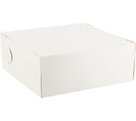 Cake & Pastry Box - 14"W x 10"L x 4"H - Set of 100 - White - Events and Crafts-Dulcet Delights