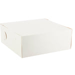 Cake & Pastry Box - 12"W x 12"L x 4"H - Set of 100 - White - Events and Crafts-Dulcet Delights