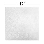 Filigree Square Cake Drum 12" - Set of 5 - Events and Crafts-Dulcet Delights