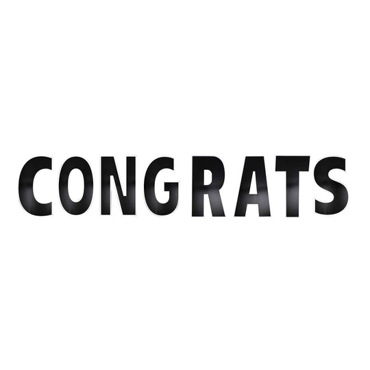 Yard Sign Congrats Kit Black