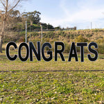 Yard Sign Congrats Kit Black - Events and Crafts-Events and Crafts