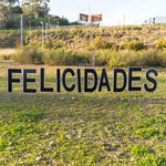 Yard Sign Felicidades Kit Black - Events and Crafts-Events and Crafts