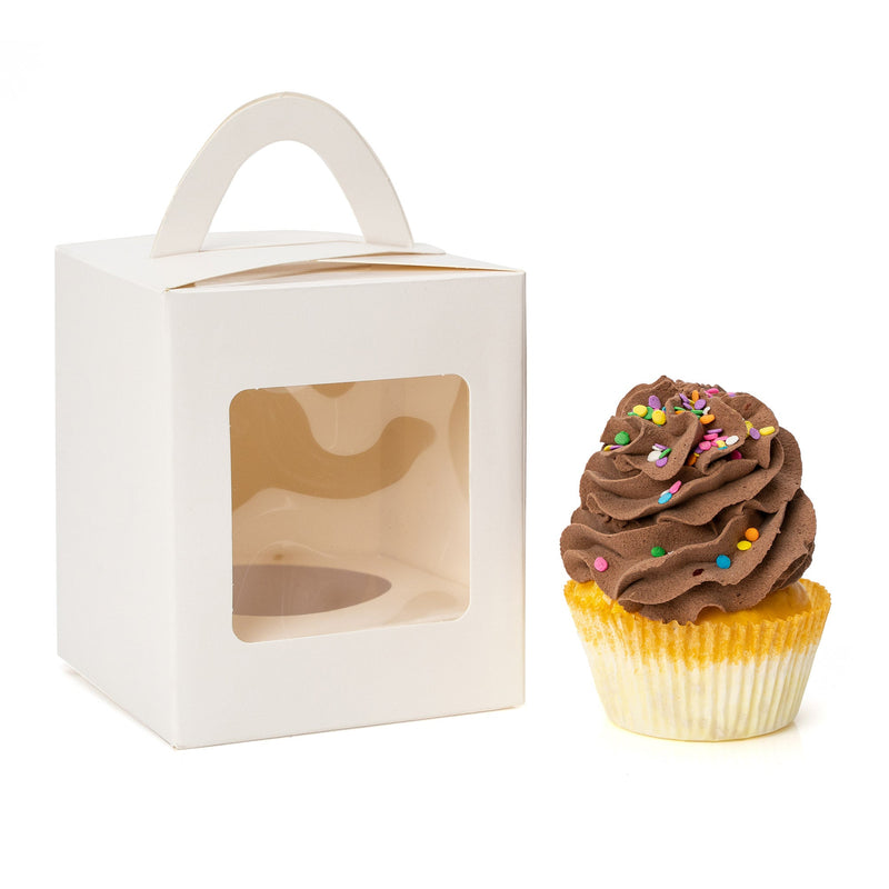 Individual Cupcake Box with Window - Set of 12 - Events and Crafts-Dulcet Delights