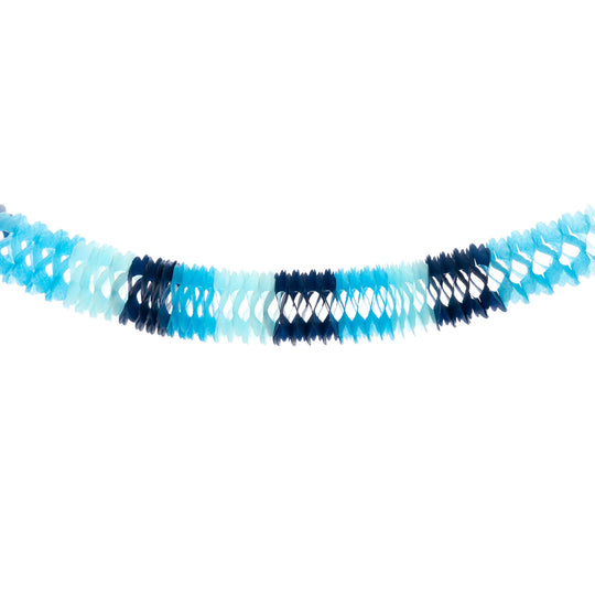 Party Paper Garland 12ft - Blue