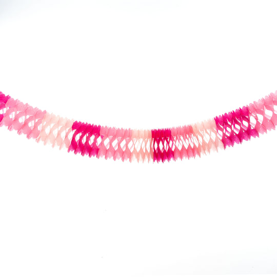 Party Paper Garland 12ft - Pink