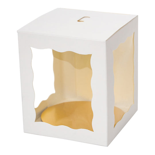 Candy Apple Box 4" - Set of 25 - White