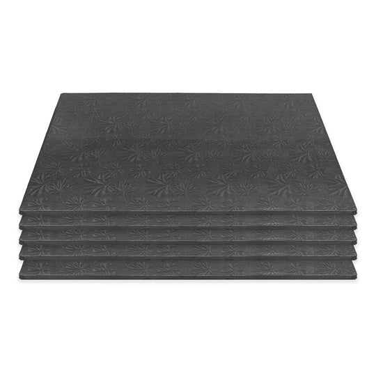 Filigree Cake Drum Half Sheet - Set of 5 - Black