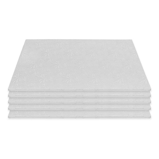 Filigree Cake Drum Half Sheet - Set of 5 - Silver