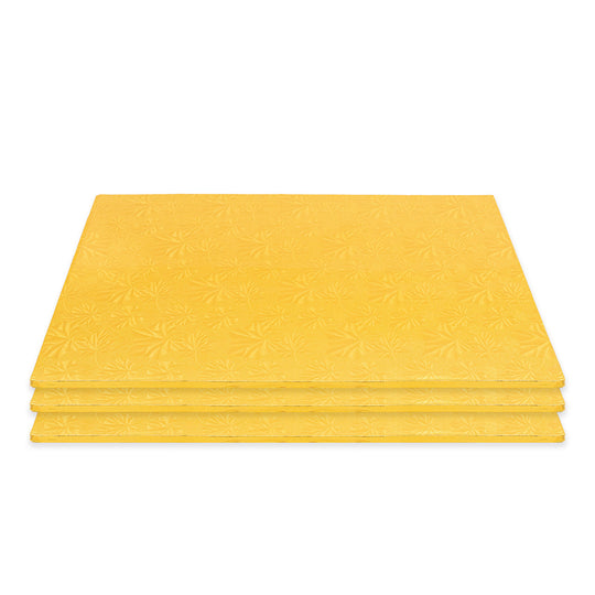 Filigree Cake Drum Full Sheet - Set of 3 - Gold